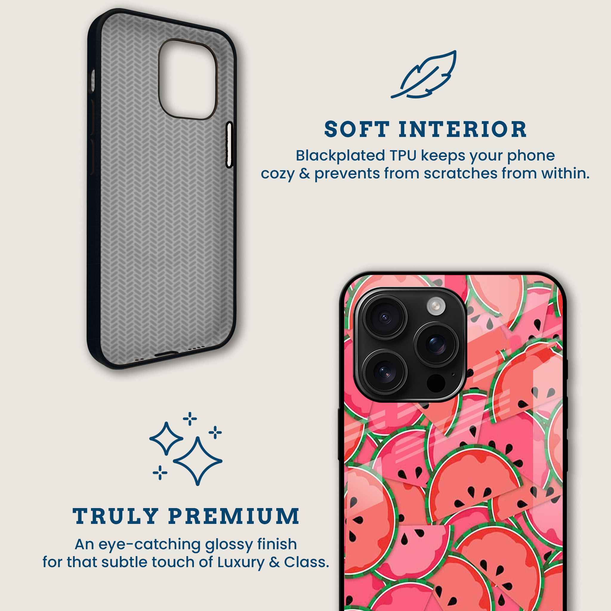 Watermelon Slice Mobile Back Cover Brand Image