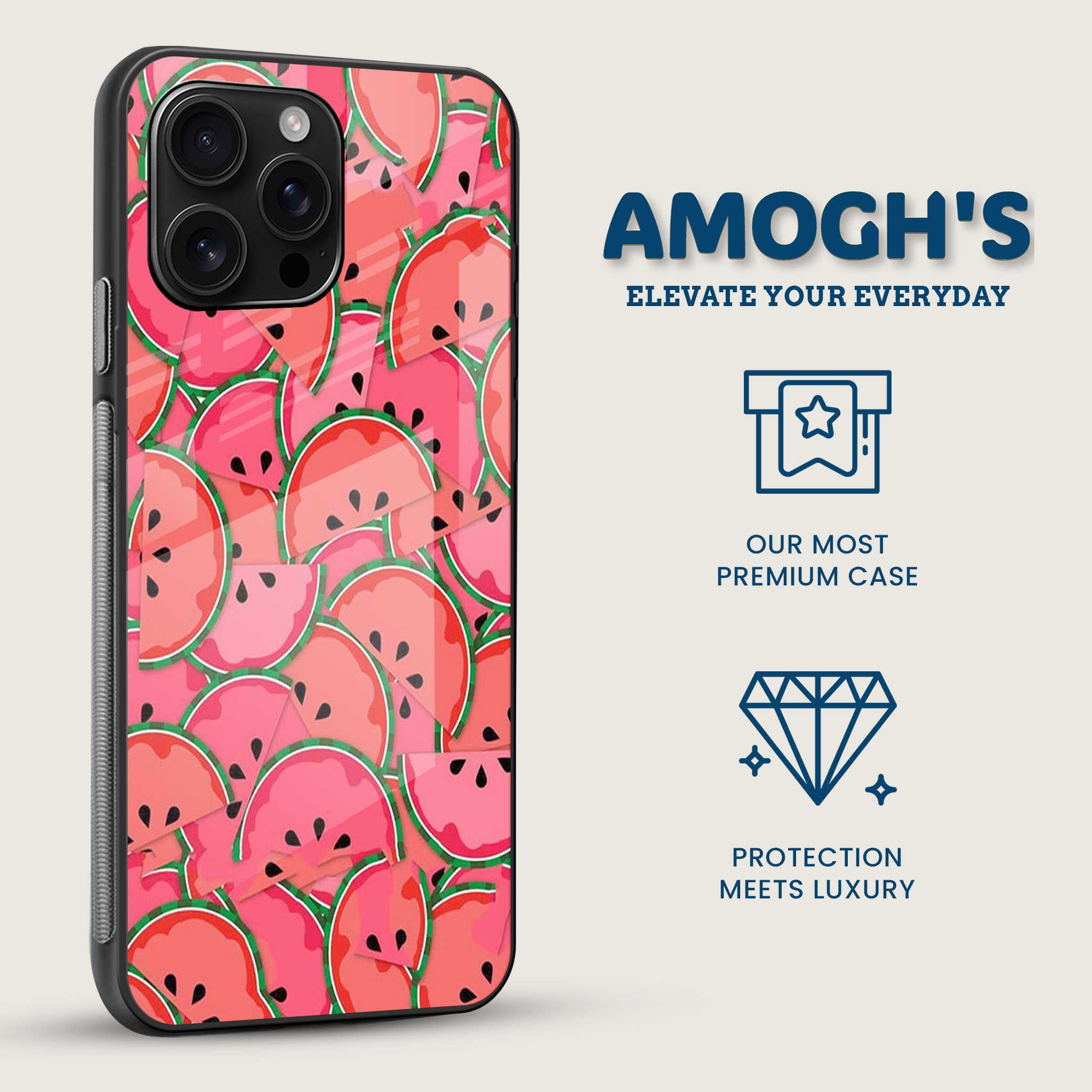 Watermelon Slice Mobile Back Cover Side Image