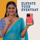 Watermelon Vibe Mobile Back Cover Woman Image