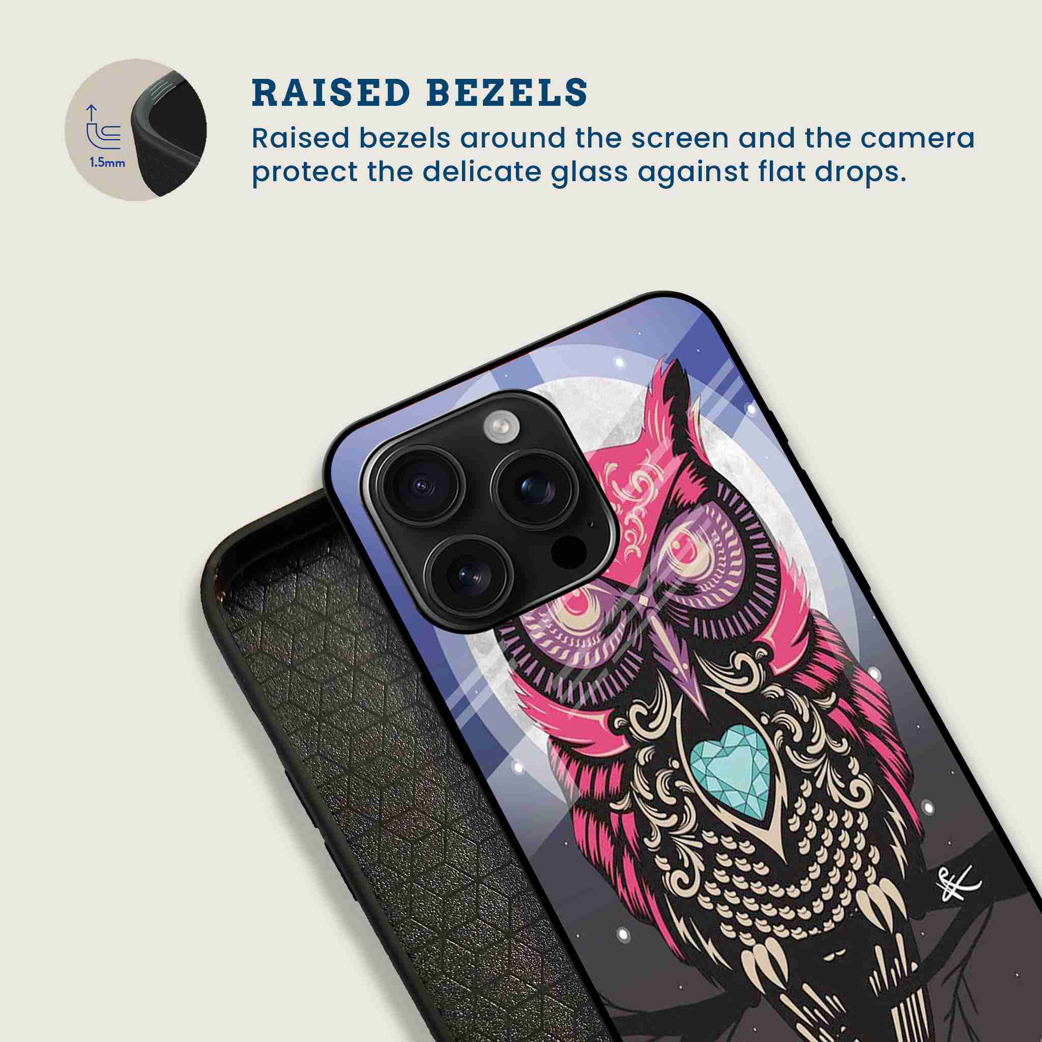 Wise Owl Mobile Back Cover Bezel Image