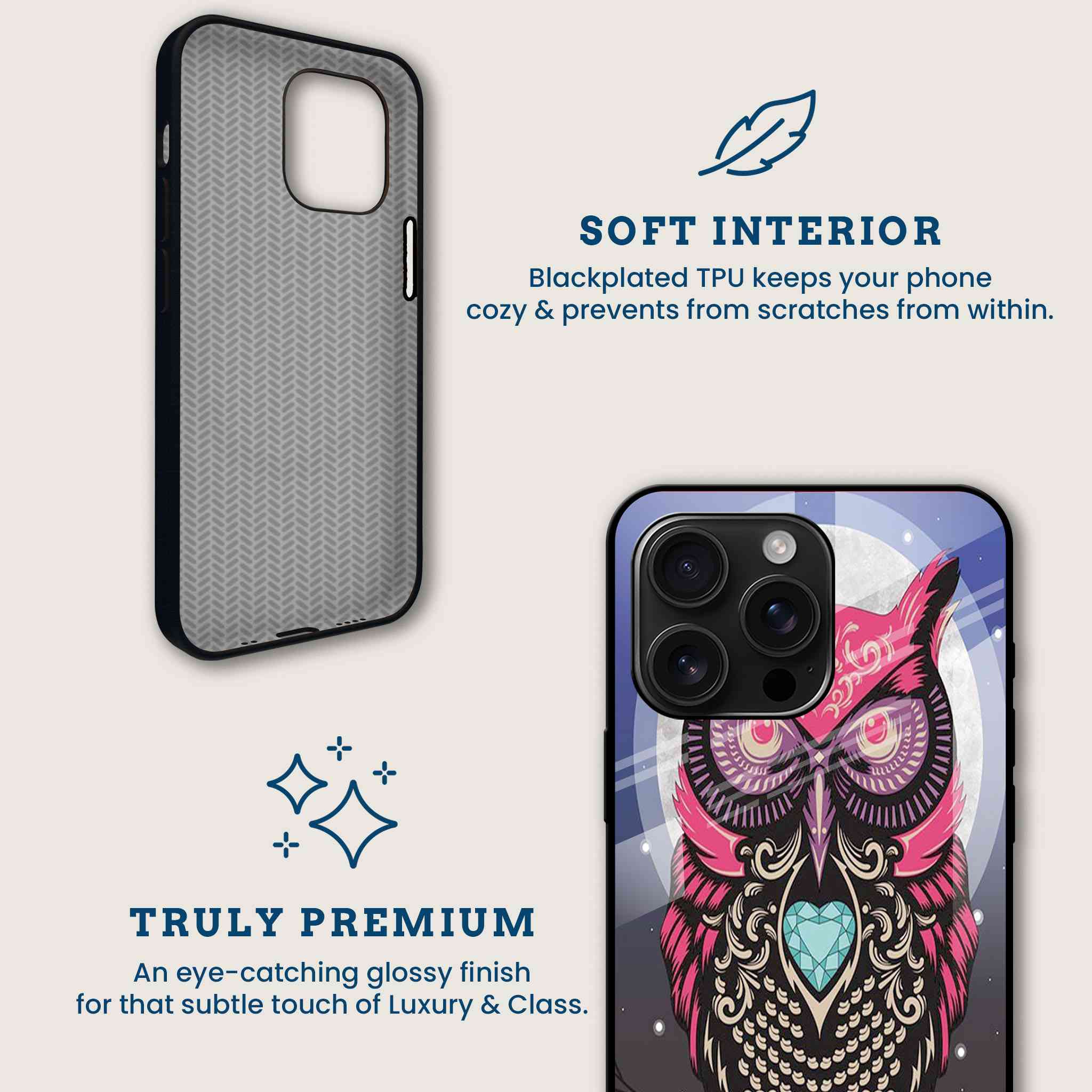 Wise Owl Mobile Back Cover Brand Image