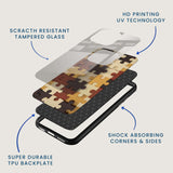 Wooden Puzzle Mobile Back Cover Layer Image