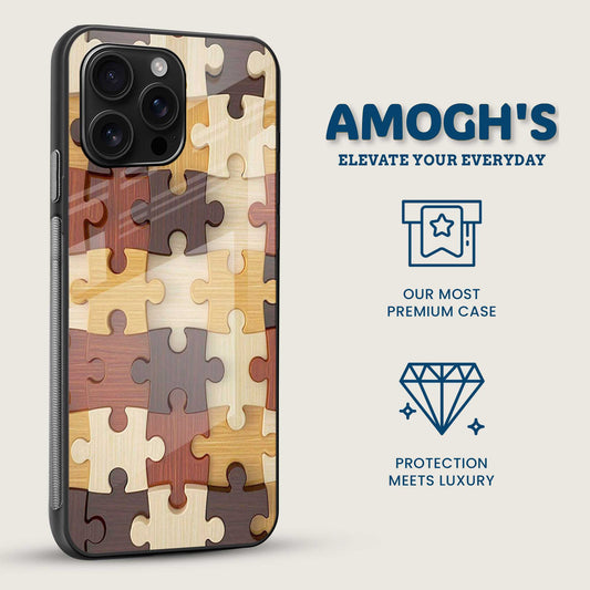 Wooden Puzzle Mobile Back Cover Side Image