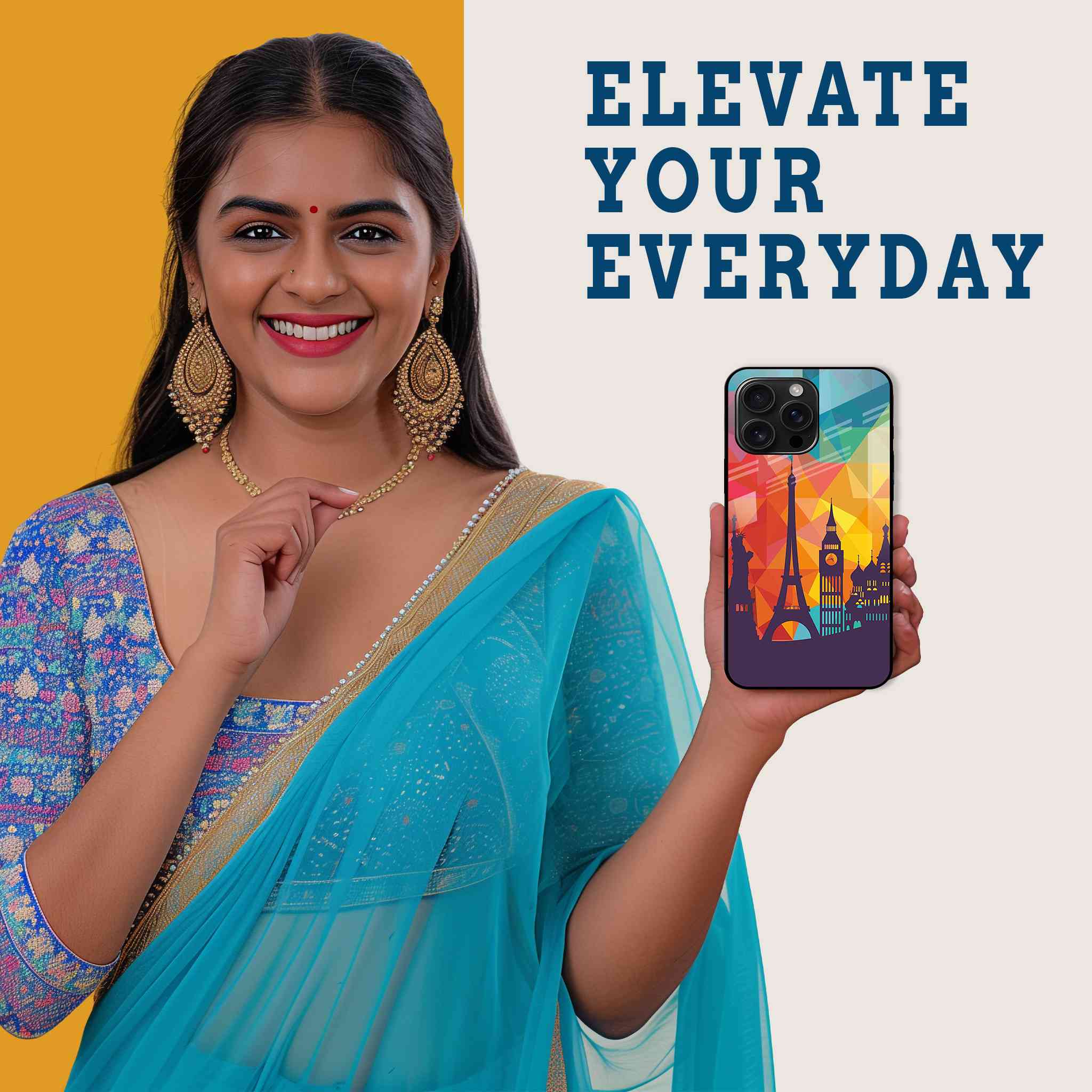 World Traveler Mobile Back Cover Woman Image