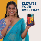 World Traveler Mobile Back Cover Woman Image