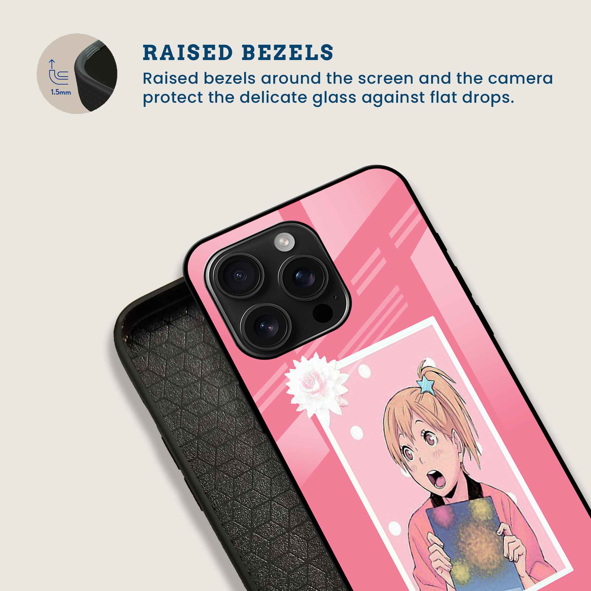 Yachi Hitoka Mobile Back Cover Bezel Image