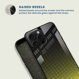Yellow Pixel Pulse Mobile Back Cover Bezel Image