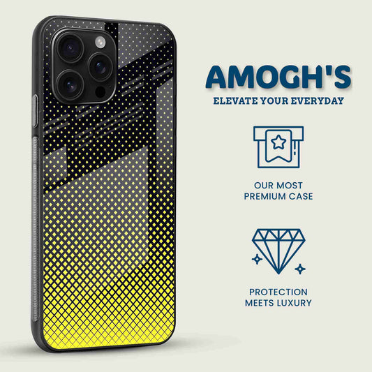 Yellow Pixel Pulse Mobile Back Cover Side Image
