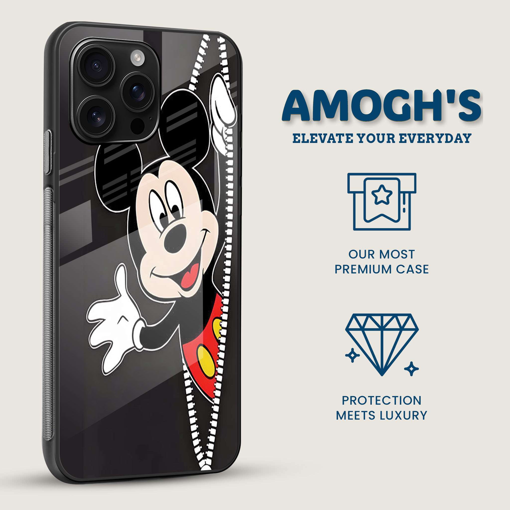 Zippy Mickey Mobile Back Cover Side Image